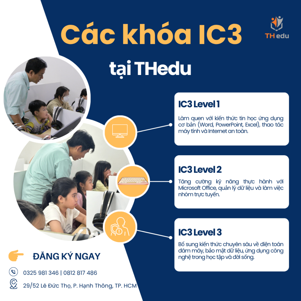 Hàng loạt học viên THedu dành điểm số IC3 ấn tượng năm 2025