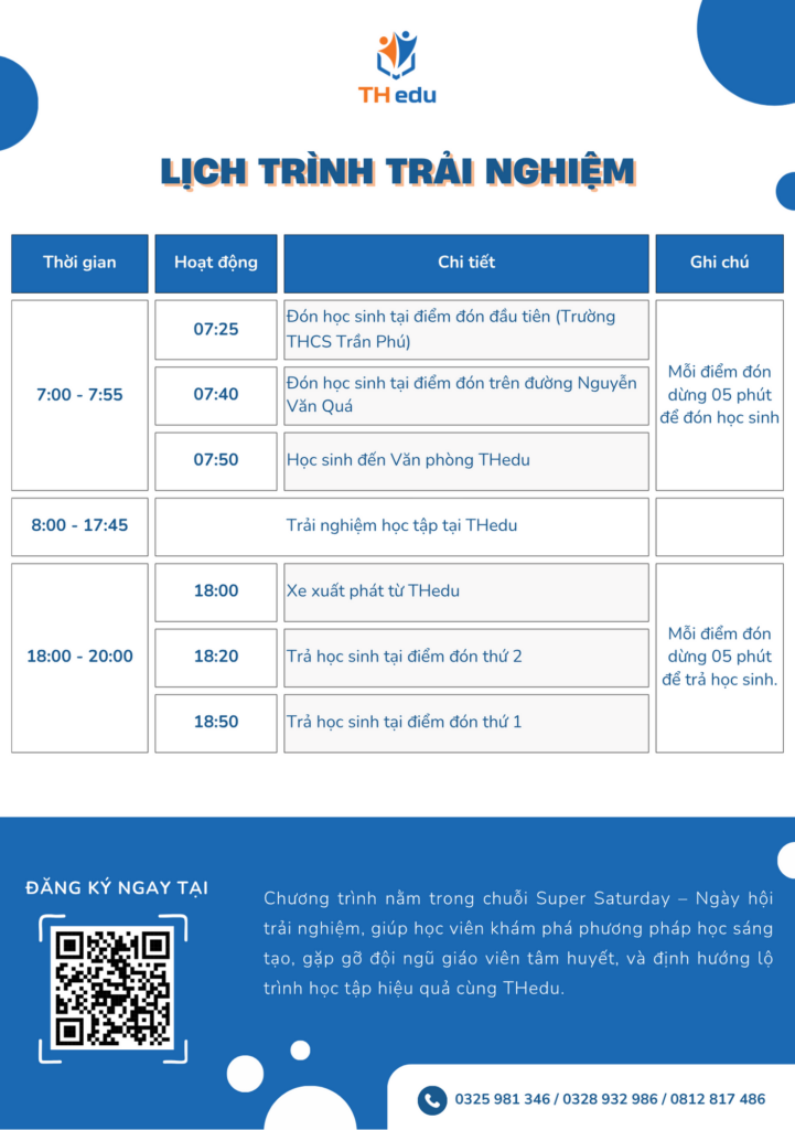 THedu mở đơn đăng ký chương trình Open Day – Super Saturday